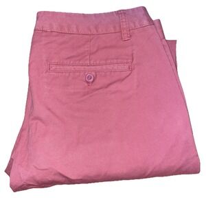 Bonobos Stretch Washed Chino Pants Mens 34x32 Rust Red Cotton Spandex Slim Fit